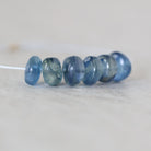 6.5mm AAA Blue Kyanite Rondelle Beads Smooth 6 PCs Natural Gemstone for DIY Jewelry Making