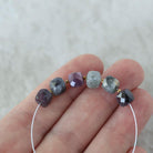 6.5mm Ruby Sapphire Cube Beads Faceted 6 Pcs Raw Colorful Natural Gemstone For DIY Jewelry Making