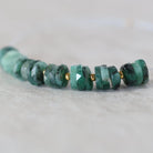 6-7mm AAA Emerald Beads Faceted Heishi Tyre Washer Beads Green Natural Gemstone for DIY Jewelry Making