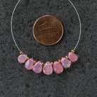 6-7mm Pink Ethiopian Opal Briolette Beads Smooth Teardrops Drops For DIY Jewelry Making Earrings