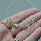 6-8mm AAA Green Amethyst Cube Beads Faceted Prasiolite Transparent Sparkly Natural Gemstone for DIY Jewelry Making Supplies