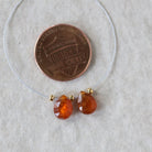 6-8mm Orange Kyanite Briolette Beads Faceted Teardrops Drops Natural Gemstone for DIY Jewelry Making