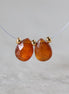 6-8mm Orange Kyanite Briolette Beads Faceted Teardrops Drops Natural Gemstone for DIY Jewelry Making