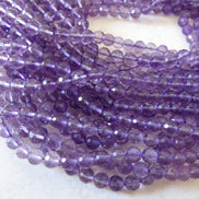 6mm AAA Amethyst Faceted Beads 15