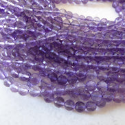 6mm AAA Amethyst Faceted Beads 15