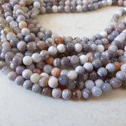 6mm AAA Botswana Agate Smooth Beads Genuine Rare Agate Beads 15