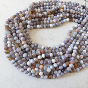 6mm AAA Botswana Agate Smooth Beads Genuine Rare Agate Beads 15
