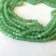 6mm AAA Green Aventurine Beads Micro Faceted Beads 15