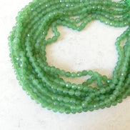 6mm AAA Green Aventurine Beads Micro Faceted Beads 15
