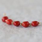 6mm AAA Italian Coral Beads Coin Genuine Undyed Natural Sardinia Coral for DIY Jewelry Making