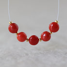 6mm AAA Italian Coral Beads Coin Genuine Undyed Natural Sardinia Coral for DIY Jewelry Making