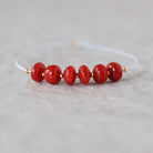 6mm AAA Italian Coral Beads Smooth Rondelle Natural Genuine Undyed Sardinia Coral for DIY Jewelry Making