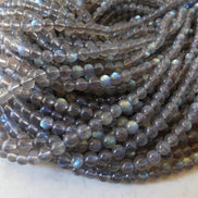 6mm AAA Labradorite Smooth Beads Genuine Blue Flash Beads 15