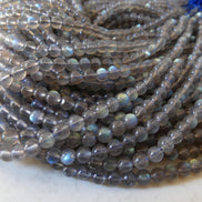 6mm AAA Labradorite Smooth Beads Genuine Blue Flash Beads 15