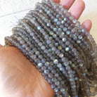 6mm AAA Labradorite Smooth Beads Genuine Blue Flash Beads 15" Gemstone Beads for DIY Jewelry Making Crafter Gift