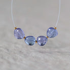 6mm AAA Tanzanite Beads Smooth Nuggets 4 Pcs Gem Quality Gemstone for DIY Jewelry Making Necklace Earrings