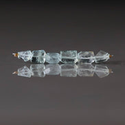 Natural Aquamarine Faceted Nugget Beads 5-6mm Stone Chunk Gemstone Bead Jewelry Making Craft Gift Beads March Birthstone