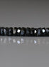6mm Black Spinel Beads - Faceted Rondelle Natural Gemstone 20 Pcs