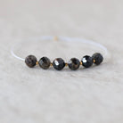 6mm Black Star Sapphire Beads Faceted Round 6 PCs Raw Black Sapphire Natural Gemstone for DIY Jewelry Making