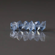 6mm AAA Blue Herkimer Diamond Beads 6 PCs Quartz Genuine Gemstone Beads for Jewelry Making Beading Craft Gift April Birthstone