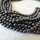 6mm Genuine Hematite Smooth Round Beads Genuine Beads 15" Gemstone Beads for Jewelry Making Beading Craft Gift