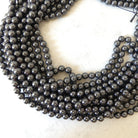 6mm Genuine Hematite Smooth Round Beads Genuine Beads 15" Gemstone Beads for Jewelry Making Beading Craft Gift