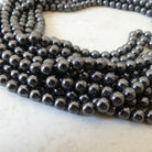 6mm Genuine Hematite Smooth Round Beads Genuine Beads 15" Gemstone Beads for Jewelry Making Beading Craft Gift