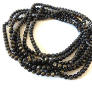 6mm Golden Obsidian Smooth Beads 15