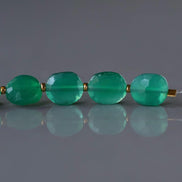 6mm Green Onyx Oval Beads Faceted 8 Pcs Genuine Gemstone Beads Jewelry Making Beading Craft Gift DIY Earrings supplies May Birthstone
