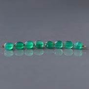 6mm Green Onyx Oval Beads Faceted 8 Pcs Genuine Gemstone Beads Jewelry Making Beading Craft Gift DIY Earrings supplies May Birthstone