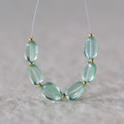 6mm Green Sapphire Beads Rondelle Faceted 9 PCs Gemstones for DIY Jewelry Making Supplies Earrings Necklace