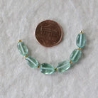 6mm Green Sapphire Beads Rondelle Faceted 9 PCs Gemstones for DIY Jewelry Making Supplies Earrings Necklace