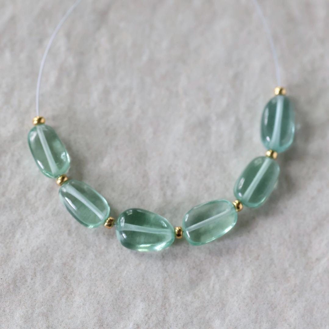 6mm Green Sapphire Beads Rondelle Faceted 9 PCs Gemstones for DIY Jewelry Making Supplies Earrings Necklace