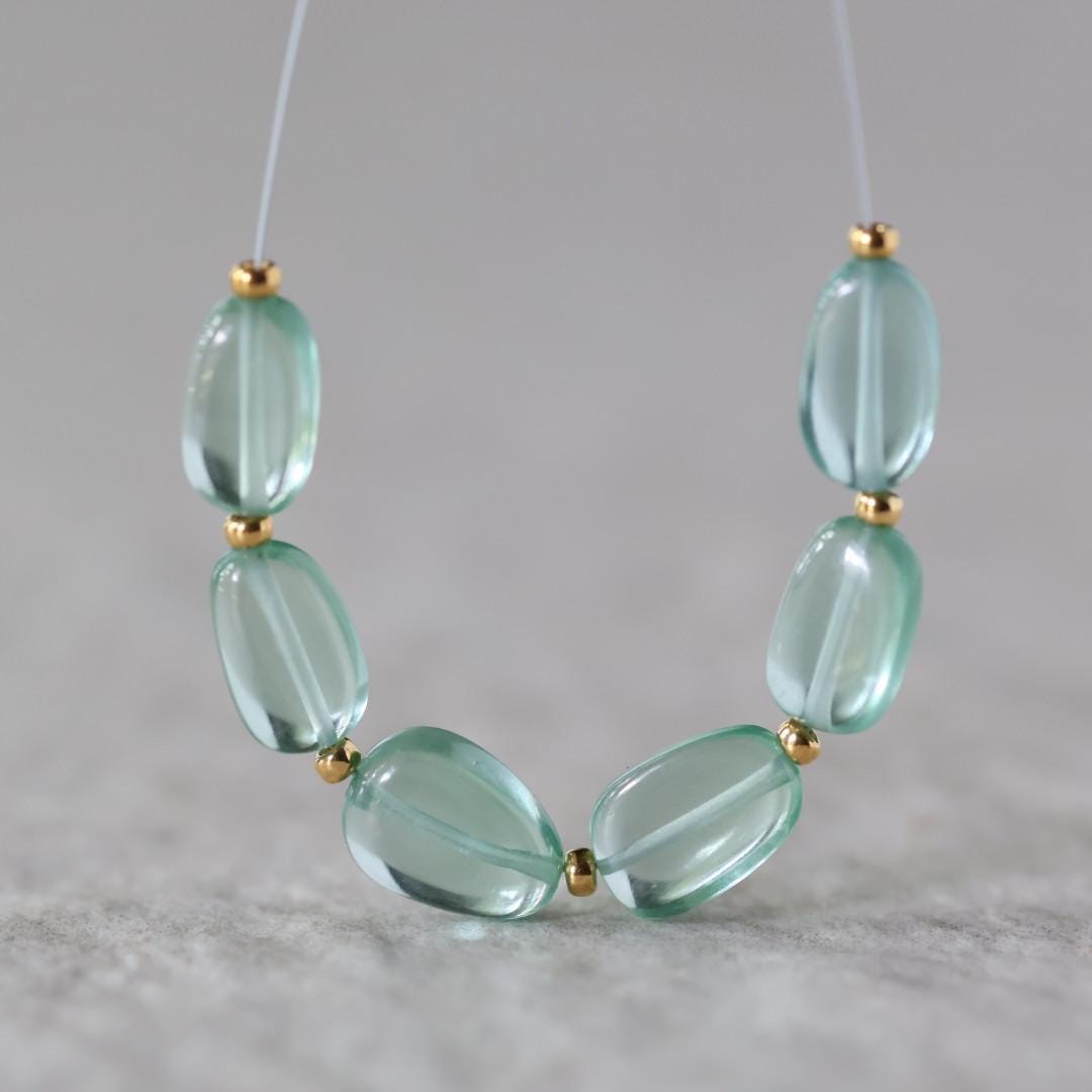 6mm Green Sapphire Beads Rondelle Faceted 9 PCs Gemstones for DIY Jewelry Making Supplies Earrings Necklace