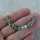 6mm Green Sapphire Beads Rondelle Faceted 9 PCs Gemstones for DIY Jewelry Making Supplies Earrings Necklace
