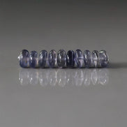 6mm AAA Iolite Beads Rondelle Smooth 10 Pcs Gemstone Beads for Silk Knotting Jewelry Making DIY Necklace Earrings