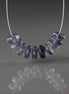 6mm Iolite Beads - Smooth Rondelle Natural Gemstone 10 Pcs