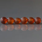 6mm Baltic Amber Beads Matte Cognac Amber Beads Genuine Amber 6 pcs