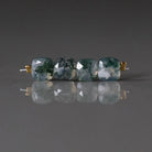 6mm Moss Agate Square Beads – Faceted Square Natural Gemstone