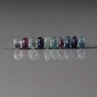 6mm Multi Color Fluorite Beads 10 Pcs – Faceted Rondelle Natural Gemstone