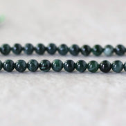 6mm Natural AAA Guatemala Jade Beads Jadeite Gemstone Natural Burma Jade Dark Green For DIY Jewelry Making