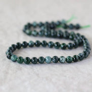 6mm Natural AAA Guatemala Jade Beads Jadeite Gemstone Natural Burma Jade Dark Green For DIY Jewelry Making