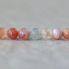 6mm Natural Arusha Sunstone Smooth Beads 7" Orange Gemstone Beads for DIY Jewelry Making