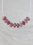 6mm Natural Madagascar Ruby Rondelle Beads Faceted Raw Ruby Gemstone for DIY Jewelry Making Earrings Supplies