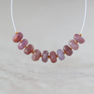 6mm Natural Madagascar Ruby Rondelle Beads Faceted Raw Ruby Gemstone for DIY Jewelry Making Earrings Supplies