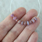 6mm Natural Madagascar Ruby Rondelle Beads Faceted Raw Ruby Gemstone for DIY Jewelry Making Earrings Supplies