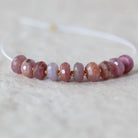 6mm Natural Madagascar Ruby Rondelle Beads Faceted Raw Ruby Gemstone for DIY Jewelry Making Earrings Supplies