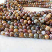 6mm Ocean Jasper Beads Genuine Fancy Jasper Colorful Beads 15