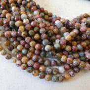 6mm Ocean Jasper Beads Genuine Fancy Jasper Colorful Beads 15