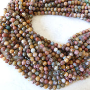 6mm Ocean Jasper Beads Genuine Fancy Jasper Colorful Beads 15
